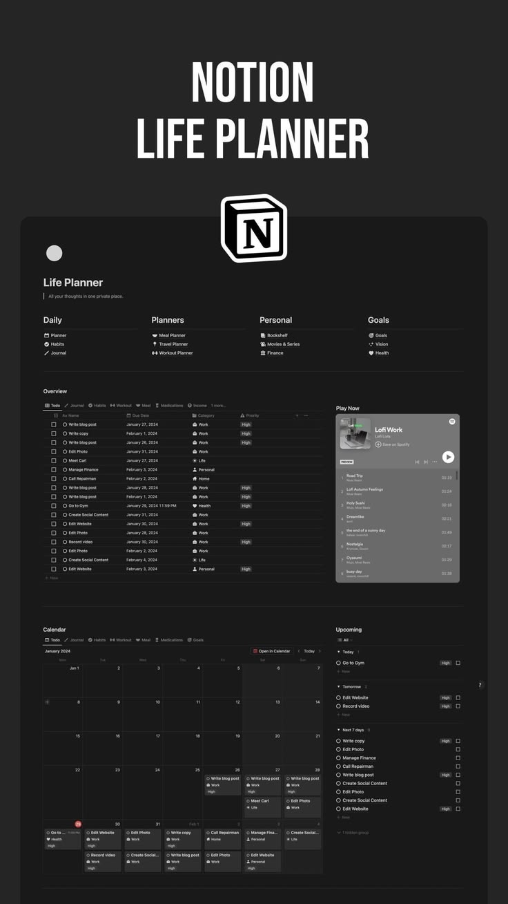 Notion Life Planner